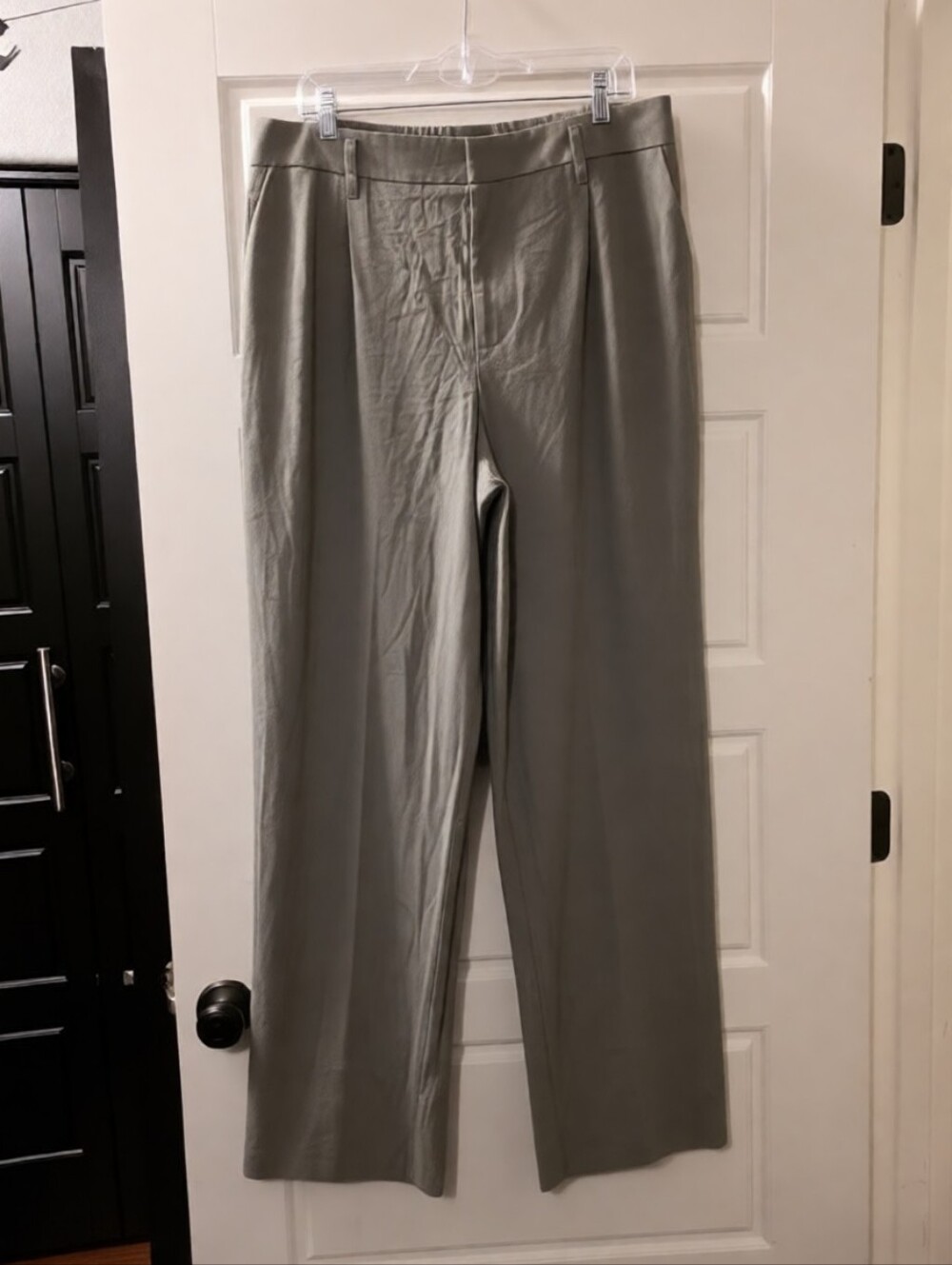 Women’s Wide-Leg Dress Pants in Sage Green Size 16L (Long)